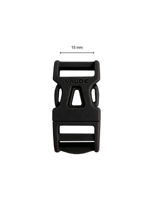 VAUDE Steckschnalle 15 mm Single Adjust black 