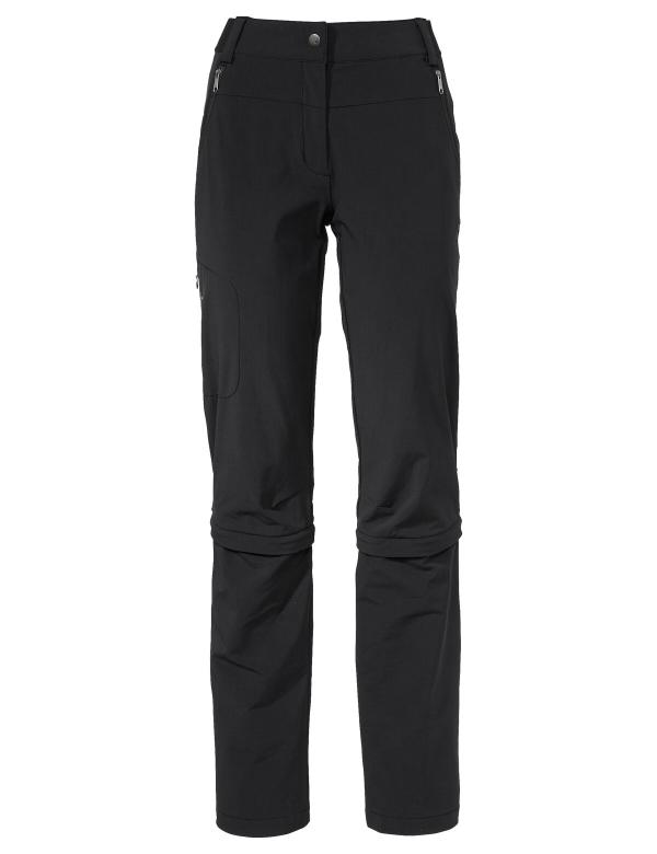 VAUDE Women's Farley Stretch Capri T-Zip Pants III black Gr&ouml;&szlig; 38-Long