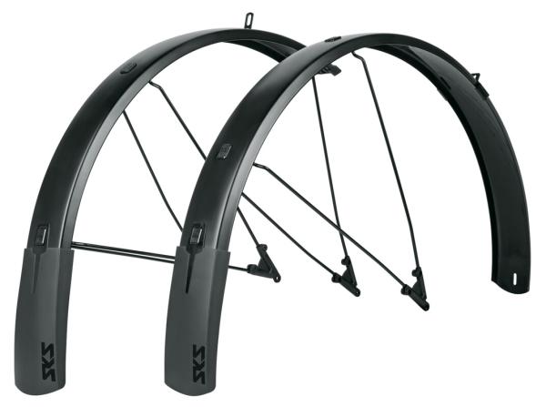 SKS BLUEMELS STYLE 27.5&ldquo;-29&ldquo;, 75 mm schwarz-matt sandgestrahlt 