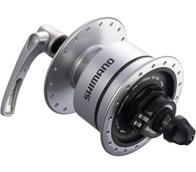 SHIMANO Nabendynamo DH-3D72 6 Volt/3 Watt 32 Loch Center-Lock Silber Produktbild 2