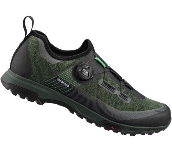 SHIMANO SHIMANO Fahrradschuhe ET701 Herren/Damen MTB FLATPEDAL Gr&ouml;&szlig;e 43 Gr&uuml;n