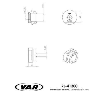 VAR Freilaufk&ouml;rperabzieher RL-41300 f&uuml;r Suntour, Sachs Aris, Maillard 700 Produktbild 1