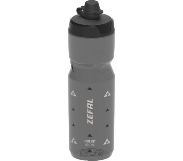 Z&eacute;fal Trinkflasche Sense Soft No-Mud Smoke Schwarz 800 ml