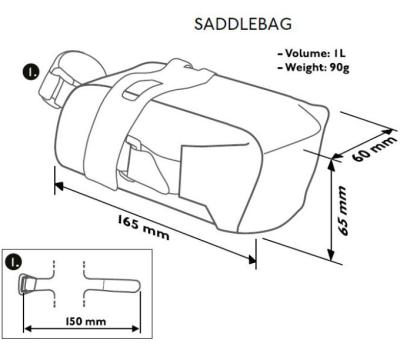 PRO Satteltasche klein Discover 0,6 l Produktbild 3