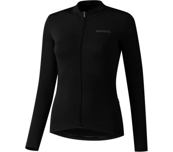 SHIMANO W'S KAEDE Thermal Long Sleeve Jersey L BLACK