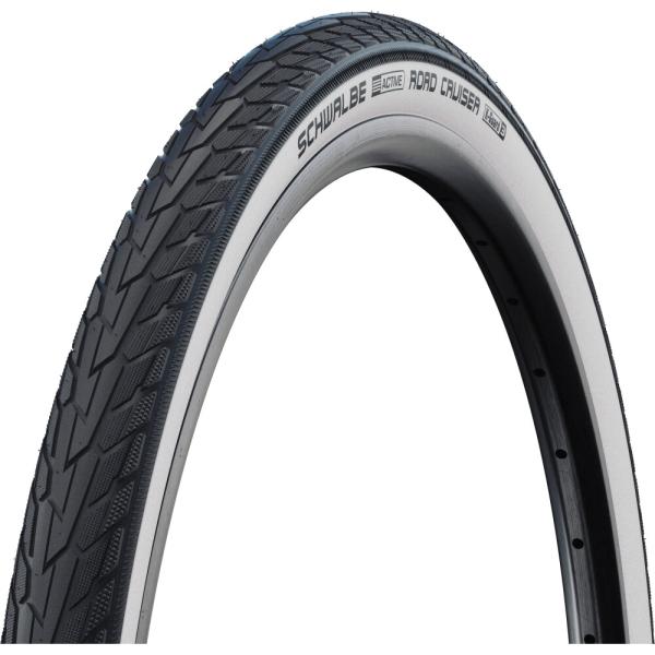 Schwalbe DRAHTREIFEN ROAD CRUISER ActGreen Compound K-Guard 47-559 Schwarz/Wei&szlig;wand
