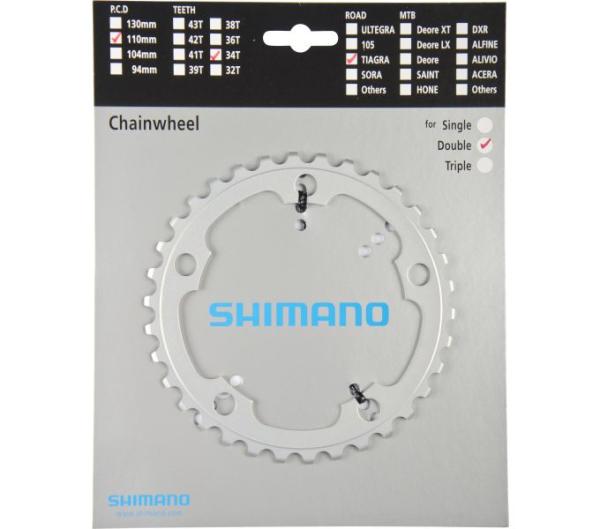 SHIMANO Kettenblatt TIAGRA FC-4650 34 Z&auml;hne Silber