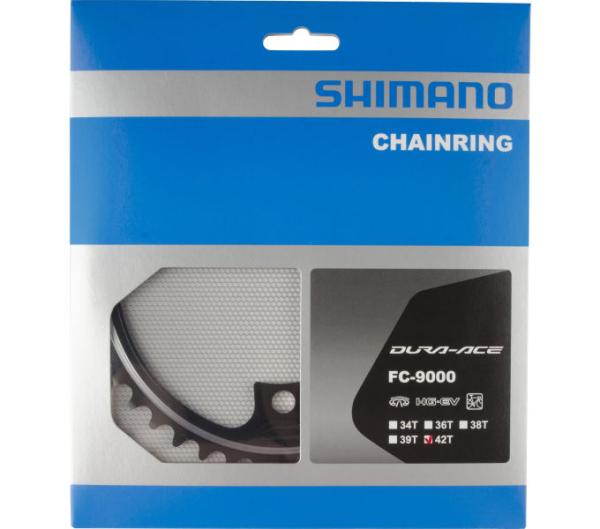 SHIMANO Kettenblatt DURA-ACE FC-9000 42 Z&auml;hne Schwarz