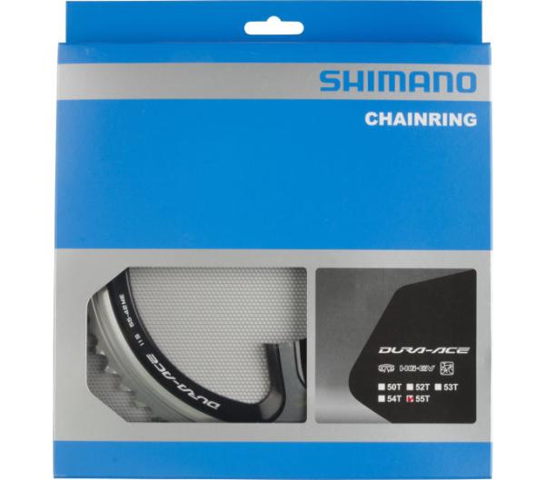 SHIMANO Kettenblatt DURA-ACE FC-9000 55 Z&auml;hne Silber/Schwarz
