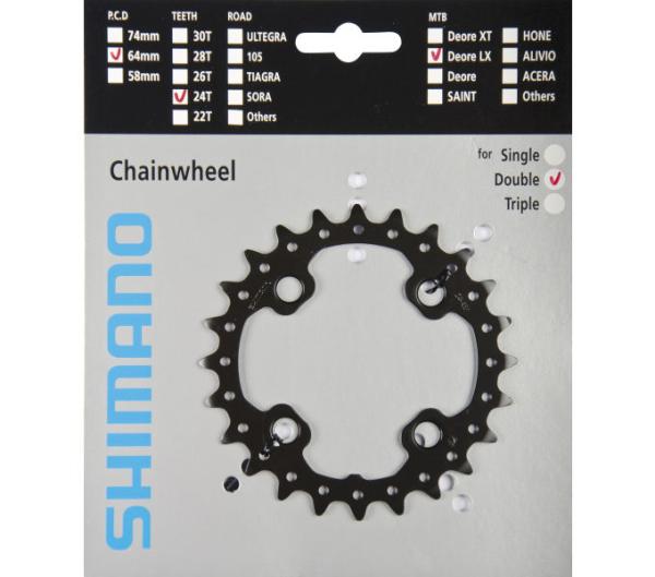 SHIMANO Kettenblatt SLX FC-M675 24 Z&auml;hne