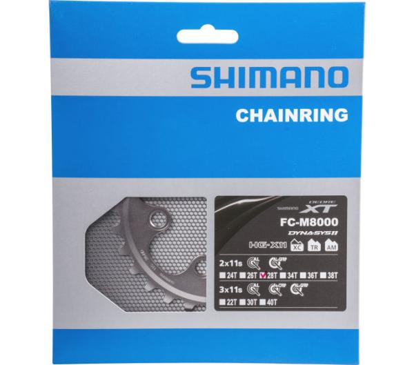 SHIMANO Kettenblatt DEORE XT FC-M8000 28 Z&auml;hne