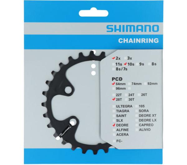SHIMANO Kettenblatt DEORE FC-M6000-2 28 Z&auml;hne